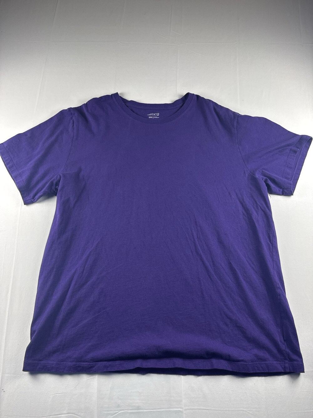 BCG Purple T-Shirt Men’s 2XL Short Sleeve Athletic Casual Tee